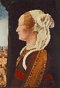 Ercole Roberti Portrait of Ginevra Bentivoglio oil painting